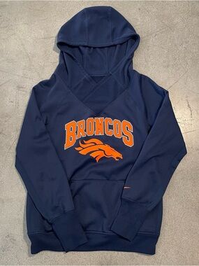 Nike NFL Denver Broncos Navy Hooded Sweatshirt - Men